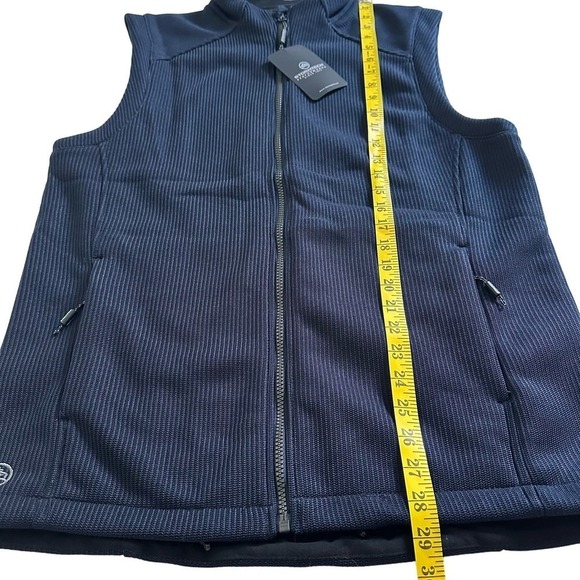 NWT Stormtech Performance Navy Full Zip Ribbed Vest Large - Picture 6 of 9